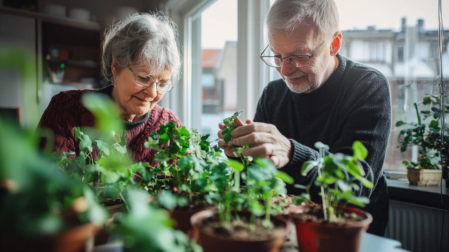 Äldre par i falkenberg