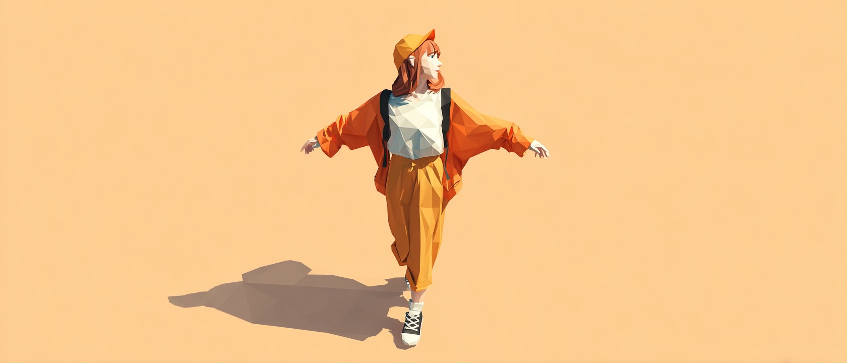 kvinna vid vacker bakgrund sträcker ut sina armar - symboliserar frihet