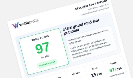 gratis aeo, aio och seo analys