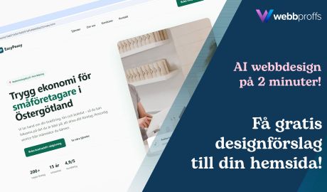 AI genererad webbdesign