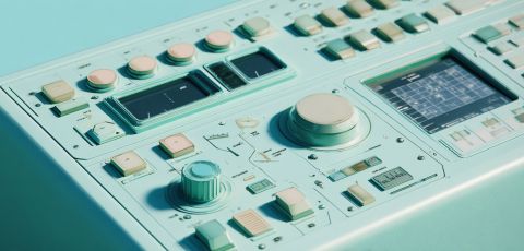 en gammal kontrollpanel