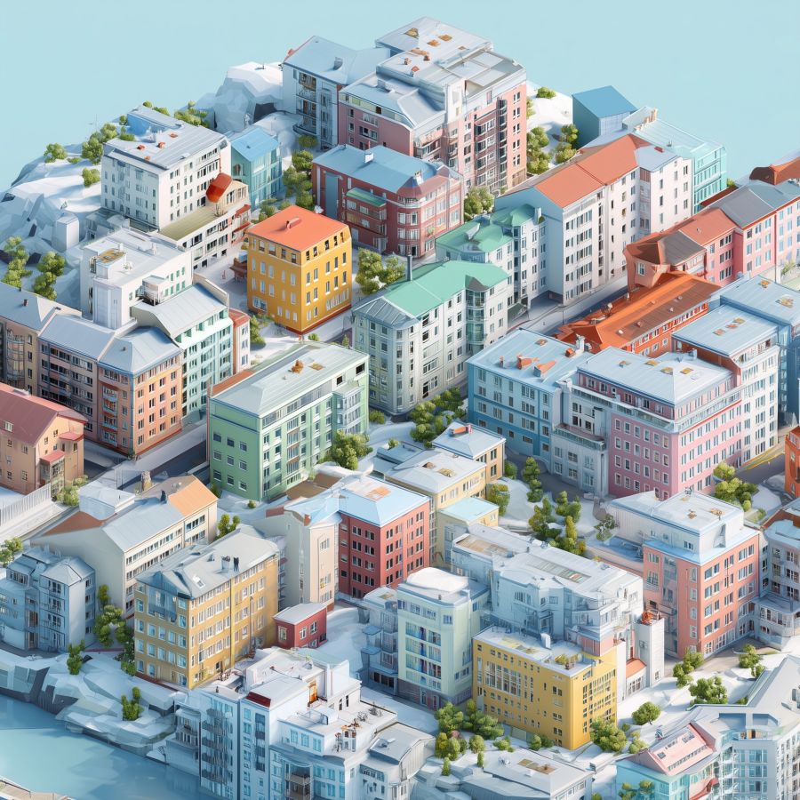 en tecknad version av Göteborg