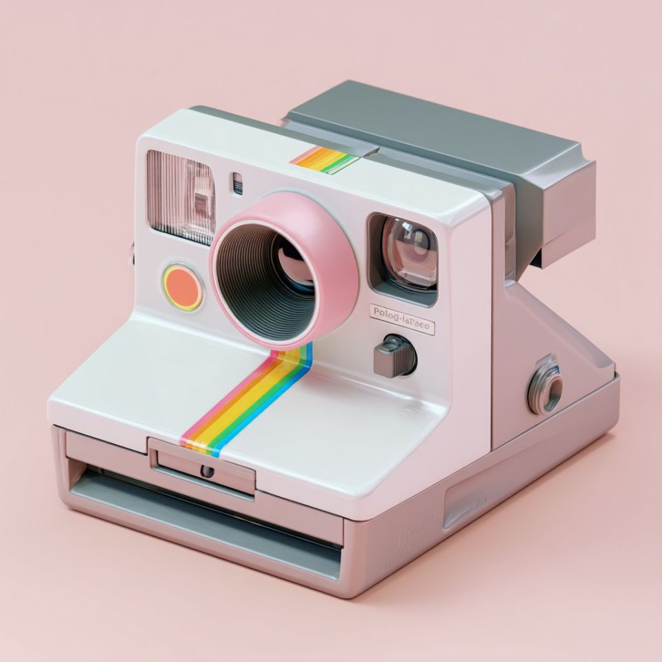 en polaroid-kamera