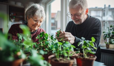 Äldre par i falkenberg