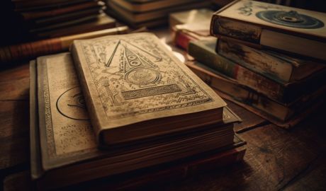 Böcker i en katedral