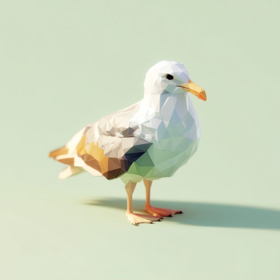 En fiskmås på västkusten