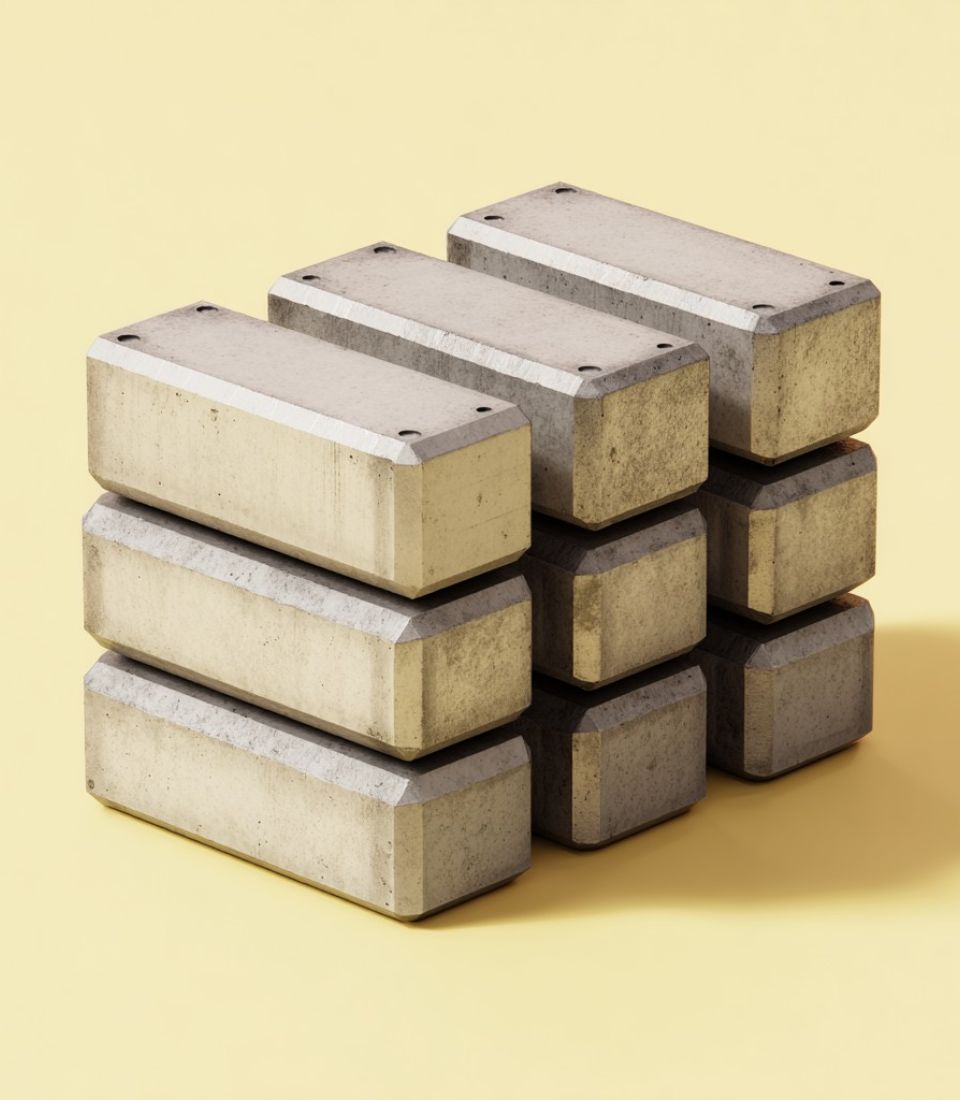 liggande betongblock