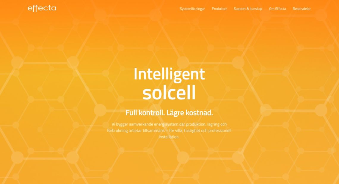 startsidans Hero på effecta.se