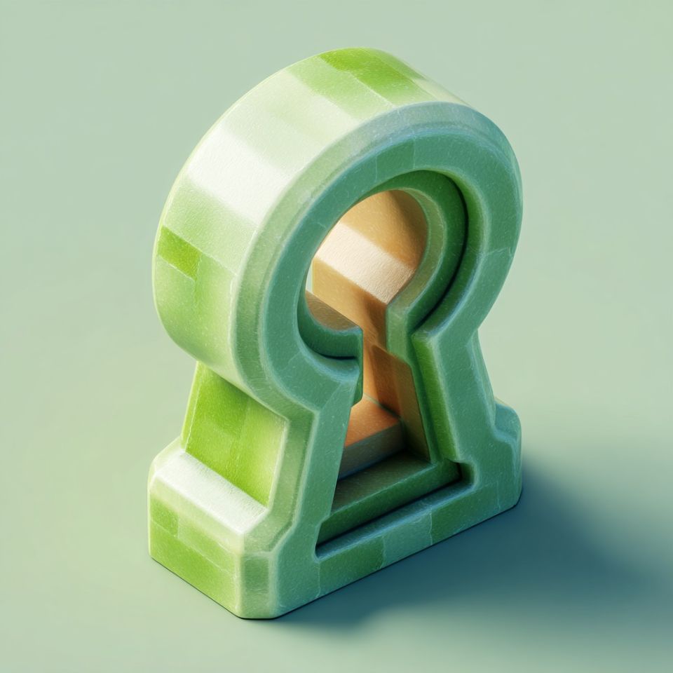 ett nykelhål som representerar open source